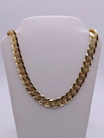  14KT YELLOW GOLD 22.5" ETCHED DETAIL CURB LINK CHAIN