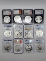 Slabbed Government Issued 1oz Silver .999 Bullion 