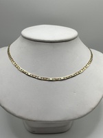  20" 14k Tri Tone Diamond Cut Valentino Chain 