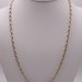  14KT TWO TONE GOLD 21" OVAL CABLE STYLE LINK CHAIN