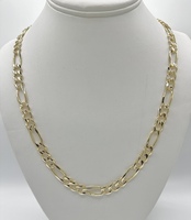 14KT YELLOW GOLD 26" FIGARO LINK CHAIN