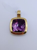**Secondhand** David Yurman 18kt and Sterling Silver Albion Amethyst Pendant
