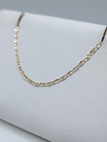  14KT TRI COLOR GOLD 22" MARINER LINK CHAIN