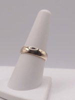  SIZE 8 14KT YELLOW GOLD POLISHED FINISH PLAIN BAND RING