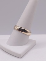  SIZE 10 14KT YELLOW GOLD POLISHED FINISH PLAIN BAND RING