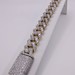  10KT YELLOW GOLD ~10 TOTAL CARAT WT. DIAMOND CLUSTER 8" CUBAN LINK BRACELET