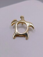  14KT YELLOW GOLD TURTLE OUTLINE PENDANT