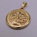  18kt Yellow Gold Double Sided Dragon Medallion