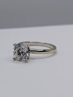  SIZE 7 14KT WHTE GOLD ~2.01 CARAT ROUND BRILLIANT CUT DIAMOND SOLITAIRE RING