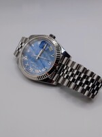 **Secondhand** 2020 Rolex Datejust 41 m.m Azurro Blue Roman Dial 