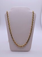  14KT YELLOW GOLD 26" ROPE LINK CHAIN