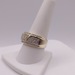  SIZE 10 10KT YELLOW GOLD ~.60 TOTAL CARAT WT. ROUND DIAMOND CLUSTER BAND RING