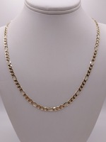  14KT YELLOW GOLD 27" FIGARO LINK CHAIN