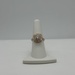 SIZE 7 18kt ROSE GOLD SQUARED DOUBLE HALO LAB GROWN & NATURAL DIAMOND RING