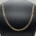  14KT YELLOW GOLD 21" BRAIDED FIGARO LINK CHAIN