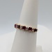  SIZE 6.5 14KT YELLOW GOLD ~.33 TOTAL GEM WT. RUBY AND DIAMOND BAND RING