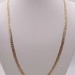  14KT YELLOW GOLD 22" DIAMOND CUT CURB LINK CHAIN