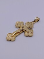  14KT YELLOW GOLD RELIGIOUS CROSS PENDANT