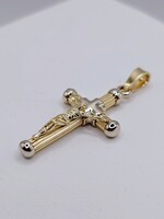  14KT YELLOW GOLD RELIGIOUS CROSS PENDANT