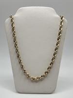  27" 14k Yellow Gold Rope Chain 