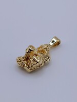  14k Yellow Gold Nugget Pendant