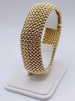  7.5" 14k Yellow Gold 20mm Mesh Style Bracelet