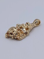  1.5" 14k Yellow Gold Nugget Pendant 11.8gr