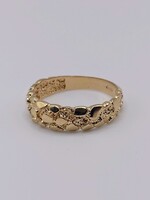  Size 10.5 14k Yellow Gold 6mm Nugget Band 