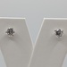 14KT WHITE GOLD ~.90 TOTAL CARAT WT. ROUND BRILLIANT CUT DIAMOND STUD EARRINGS