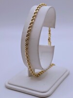  14KT YELLOW GOLD 10" ROPE LINK ANKLET BRACELET