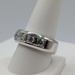 SIZE 10.5 14KT WHITE GOLD ~1 TOTAL CARAT WT. 5-DIAMOND BAND RING