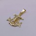  14KT YELLOW GOLD RELIGIOUS ANCHOR CROSS PENDANT