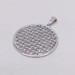  14KT WHITE GOLD ~.40 TOTAL CARAT WT. ROUND DIAMOND ACCENT FILIGREE PENDANT