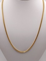  18KT YELLOW GOLD 20" FRANCO LINK CHAIN