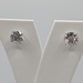  14KT WHITE GOLD ~3 TOTAL CARAT WT. ROUND BRILLIANT CUT DIAMOND STUD EARRINGS