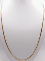 18KT YELLOW GOLD 25" DIAMOND CUT CURB LINK CHAIN