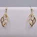  14KT YELLOW GOLD 4-STRAND SPIRAL DANGLE EARRINGS