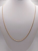  10KT YELLOW GOLD 23.5" ENGRAVED SQUARED CABLE LINK CHAIN