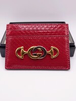  *Secondhand* Gucci  Red Zumi Card Holder