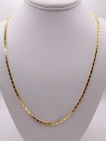  22KT YELLOW GOLD 24" BAHT LINK CHAIN