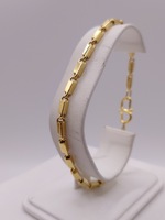  22KT YELLOW GOLD 8.5" BAHT LINK BRACELET