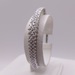  14KT WHITE GOLD ~1 TOTAL CARAT WT. DIAMOND ACCENT HINGED BANGLE BRACELET