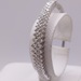  14KT WHITE GOLD ~1 TOTAL CARAT WT. DIAMOND ACCENT HINGED BANGLE BRACELET