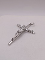  999 PLATINUM 2 1/4" RELIGIOUS CROSS PENDANT