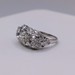  SIZE 5.5 950 PLATINUM ~3.15 TOTAL CARAT WT. OLD MINE CUT DIAMOND ART DECO RING