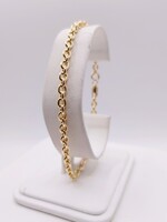 18KT YELLOW GOLD 8.5" ROLO LINK BRACELET