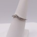  SIZE 7 14KT WHITE GOLD ~.32 TOTAL CARAT WT. ROUND DIAMOND CONTOUR BAND RING