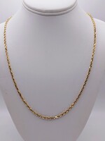  14KT YELLOW GOLD 22.5" ROPE LINK CHAIN