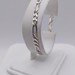  14KT WHITE GOLD 7" FIGARO LINK BRACELET