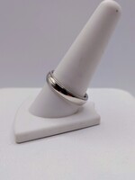  SIZE 10 14KT WHITE GOLD POLISHED FINISH WITH MILGRAIN DETAIL BAND RING